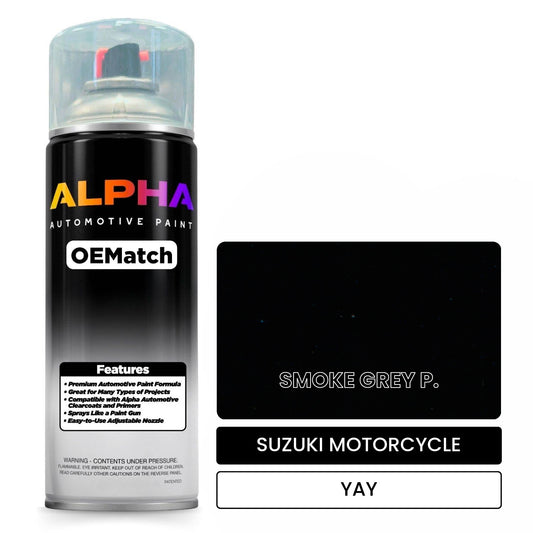 SUZUKI MOTORCYCLE SMOKE GREY P. YAY OEMatch Spraycan