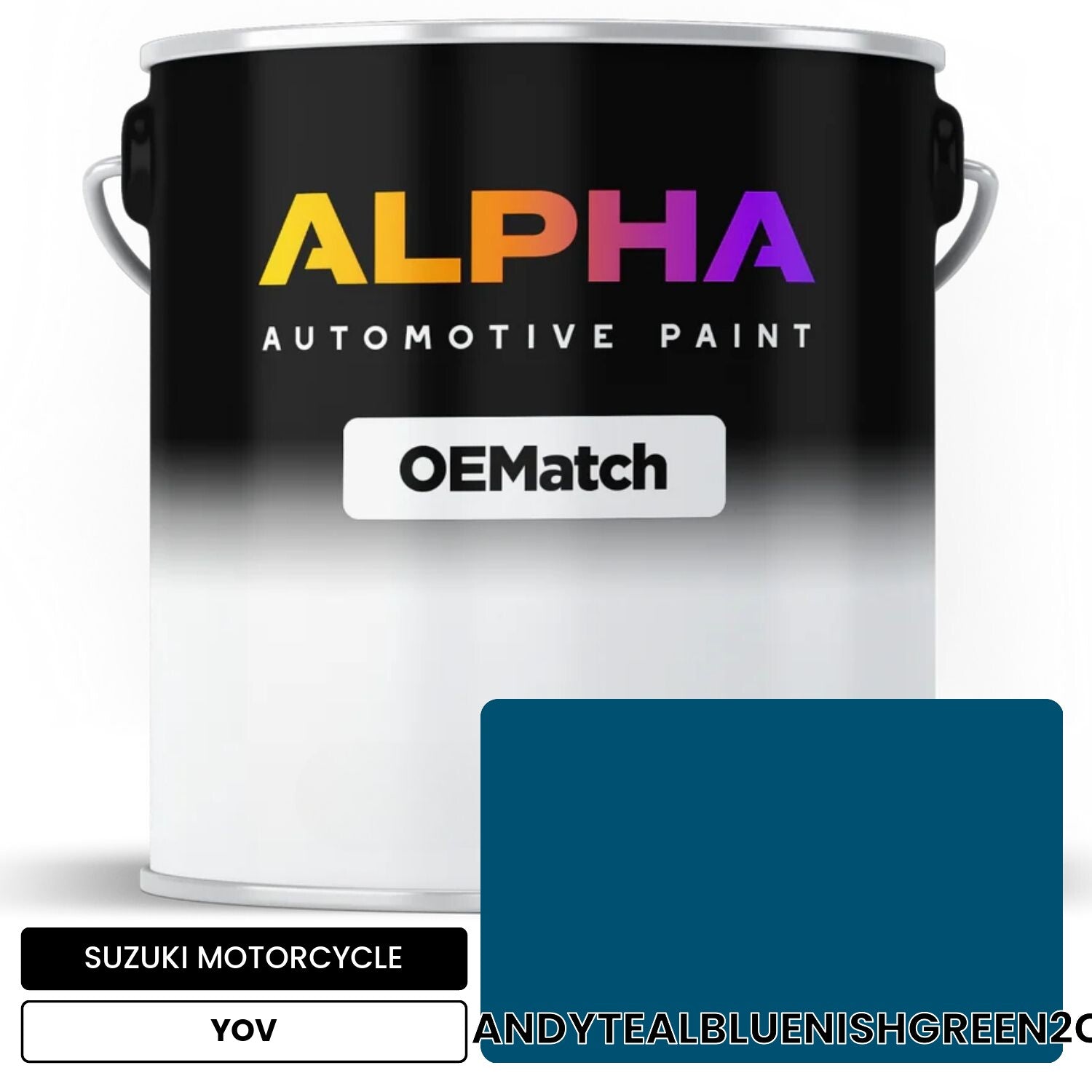 SUZUKI MOTORCYCLE CANDYTEALBLUENISHGREEN2C YOV OEMatch Basecoat