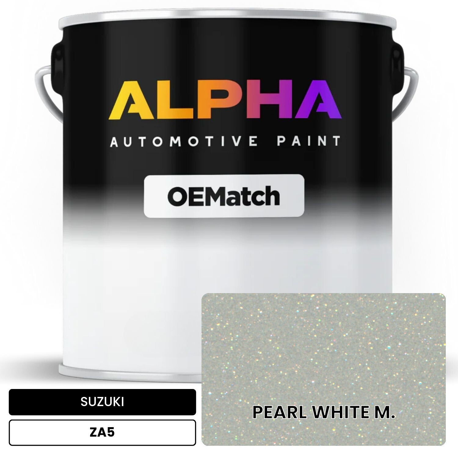 SUZUKI PEARL WHITE M. ZA5 OEMatch Basecoat