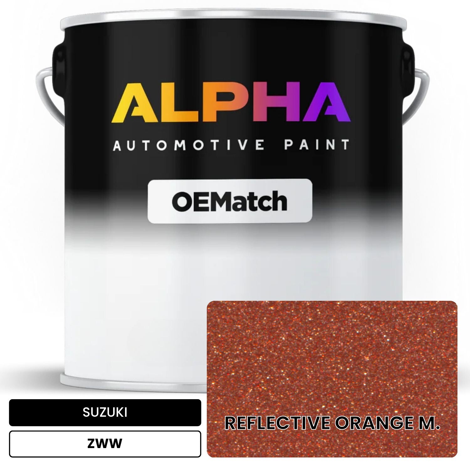 SUZUKI REFLECTIVE ORANGE M. ZWW OEMatch Basecoat