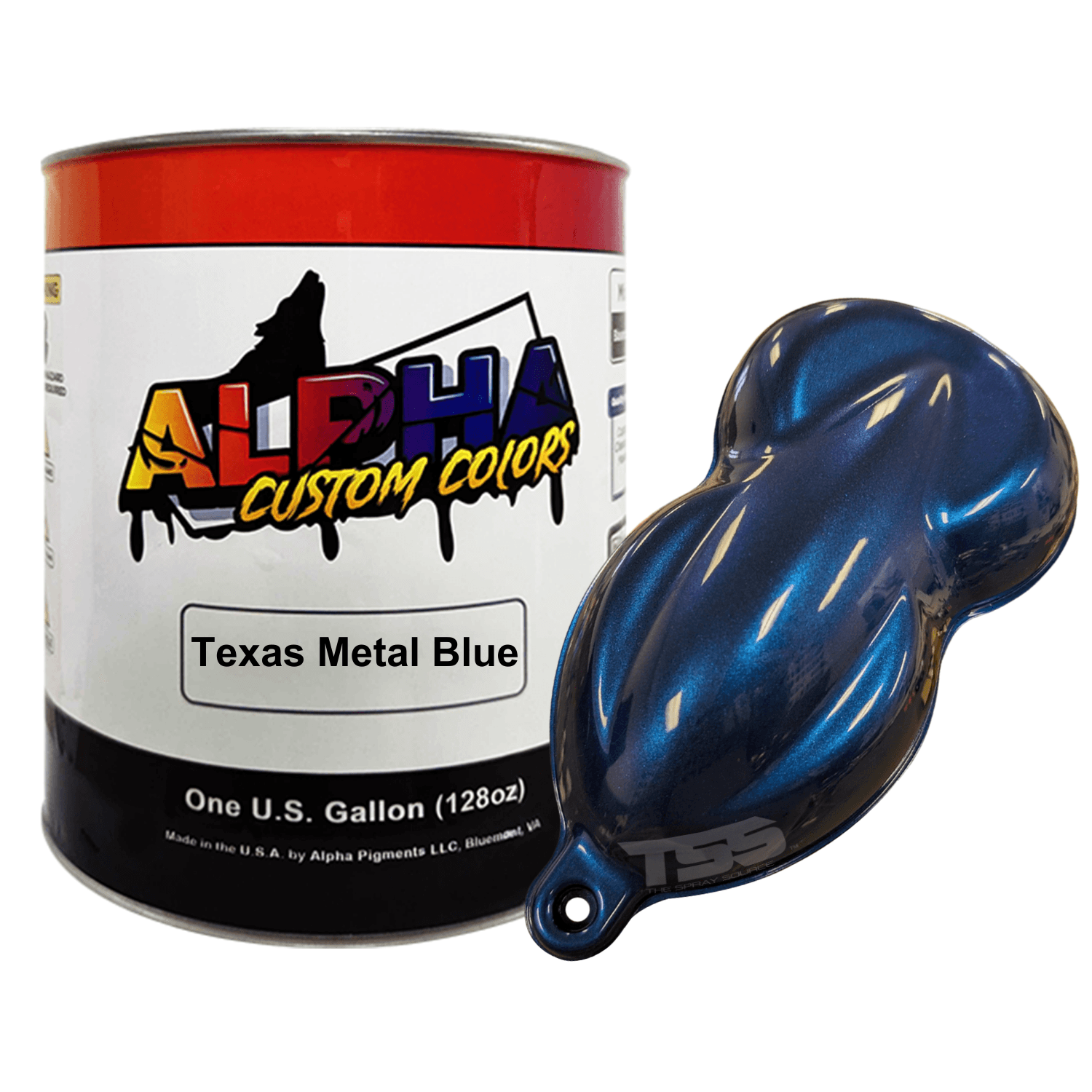 Texas Metal Blue Basecoat - The Spray Source - Alpha Pigments