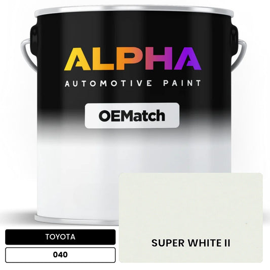 TOYOTA SUPER WHITE II 040 OEMatch Basecoat