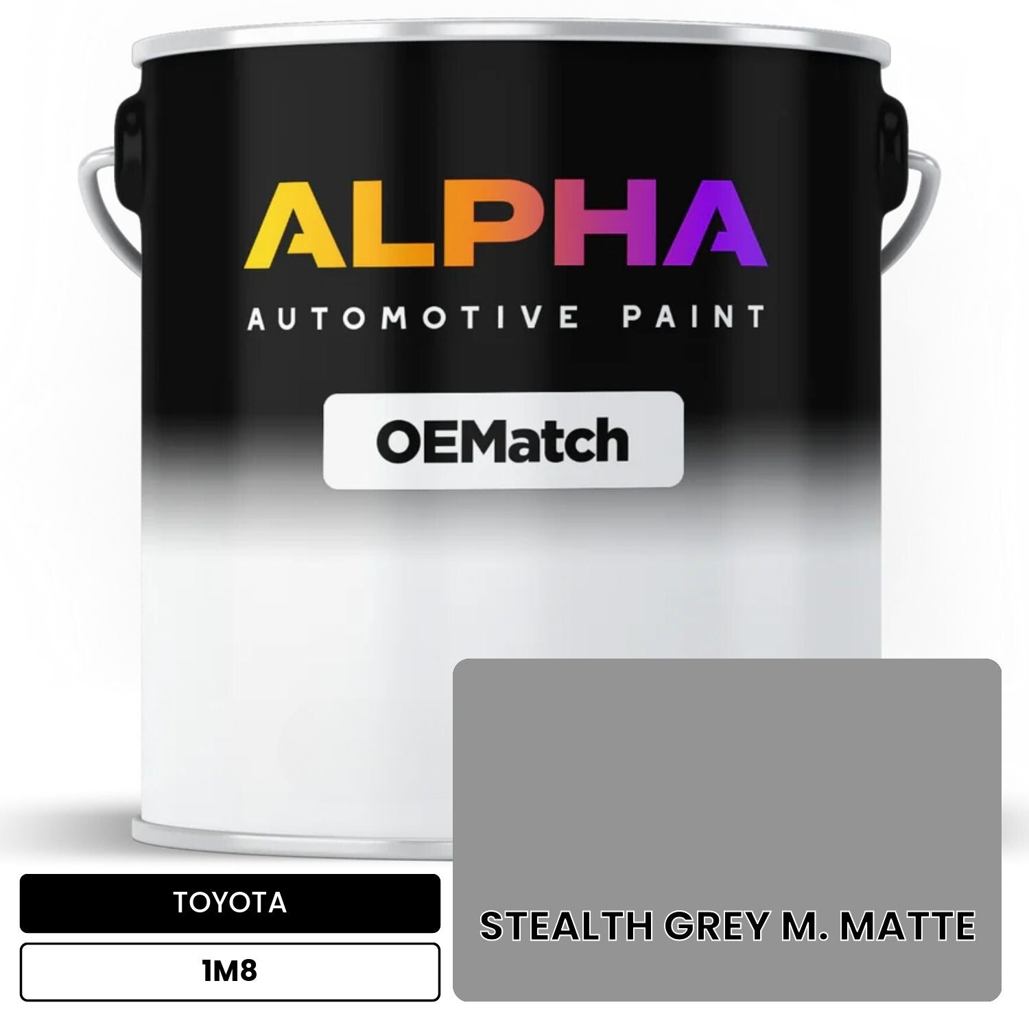 TOYOTA STEALTH GREY M. MATTE  1M8 OEMatch Basecoat