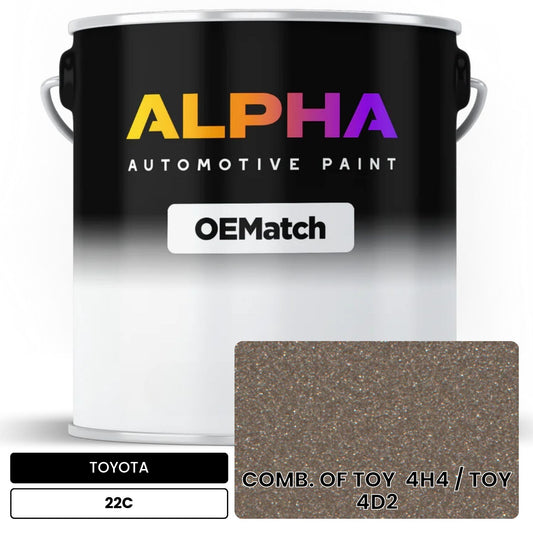 TOYOTA COMB. OF TOY  4H4 / TOY  4D2 22C OEMatch Basecoat