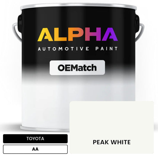 TOYOTA PEAK WHITE AA OEMatch Basecoat