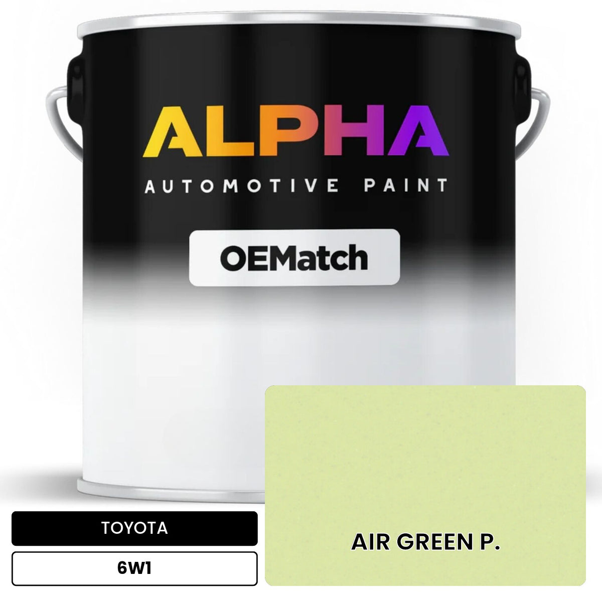 TOYOTA AIR GREEN P. 6W1 OEMatch Basecoat