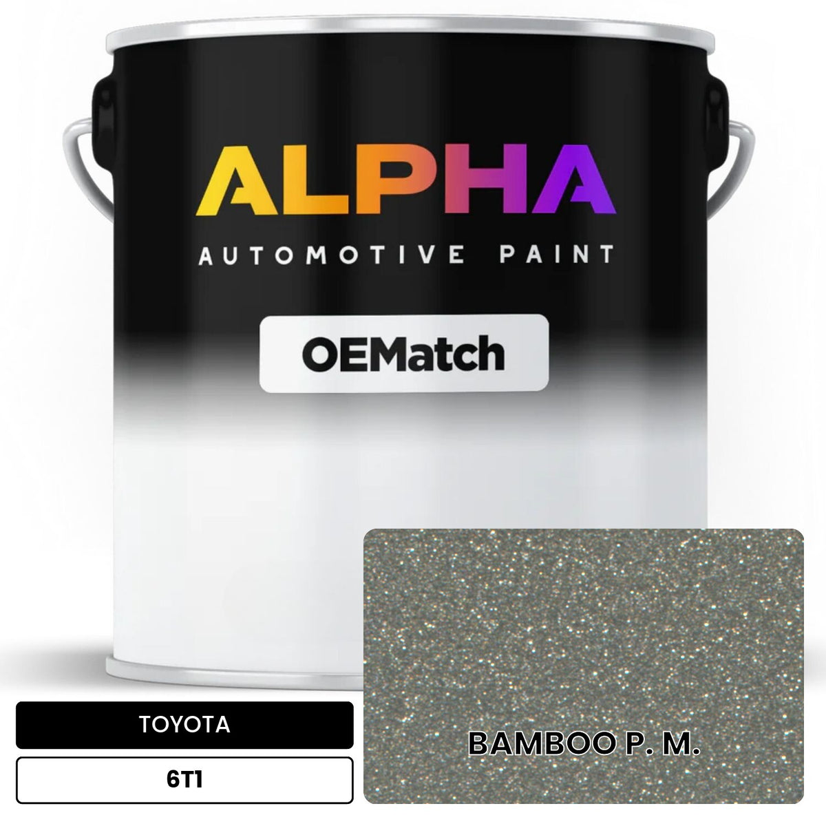 TOYOTA BAMBOO P. M. 6T1 OEMatch Basecoat