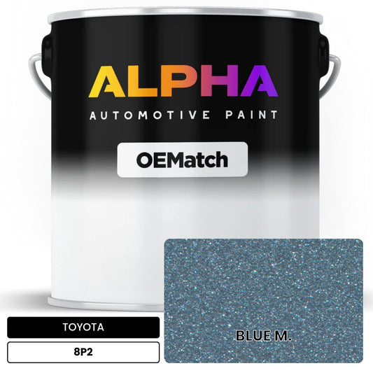 TOYOTA BLUE M. 8P2 OEMatch Basecoat
