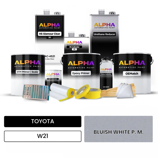 TOYOTA BLUISH WHITE P. M. W21 OEMatch Vehicle Paint Kit
