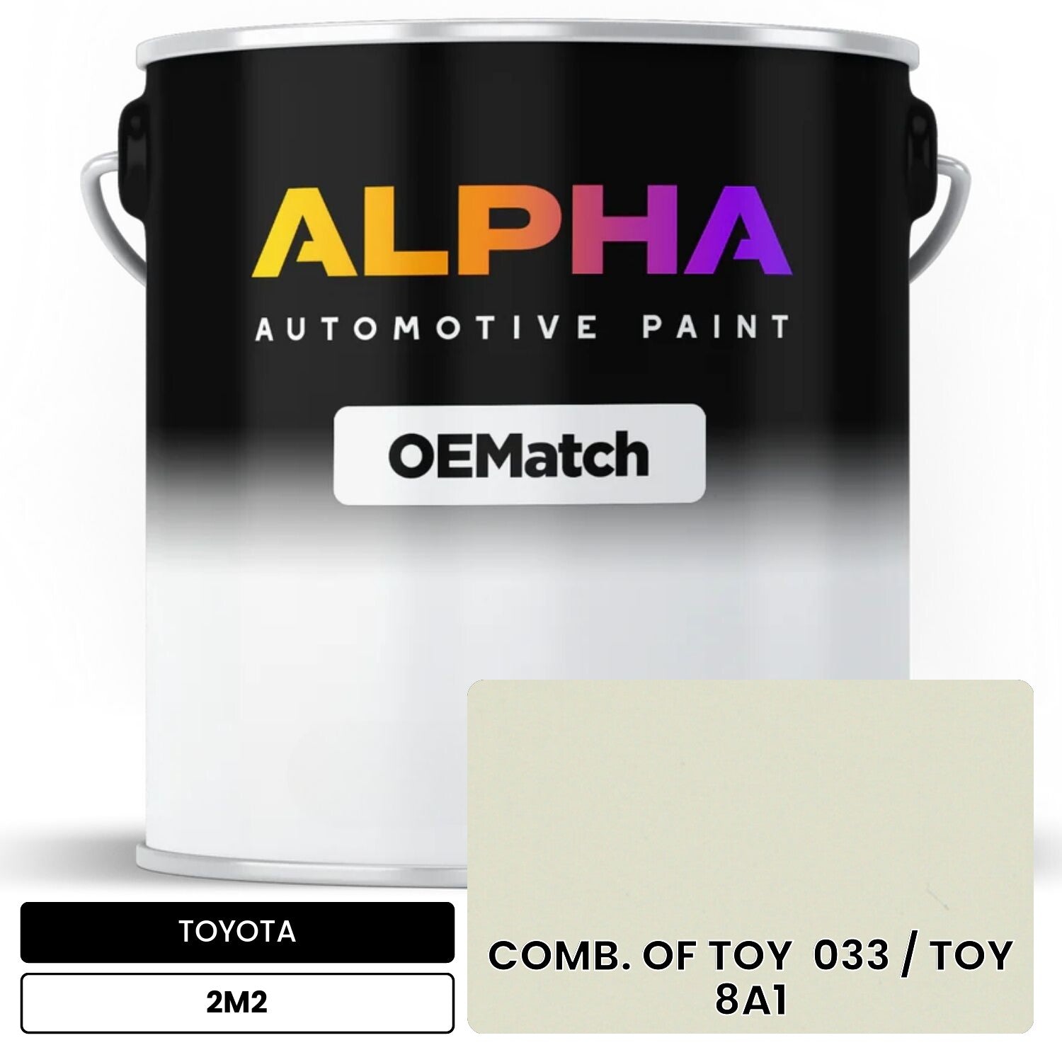 TOYOTA COMB. OF TOY  033 / TOY  8A1 2M2 OEMatch Basecoat