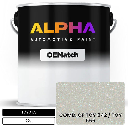 TOYOTA COMB. OF TOY 042 / TOY 566 22J OEMatch Basecoat