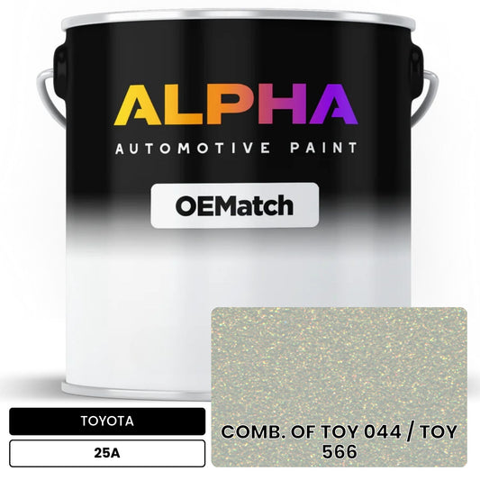 TOYOTA COMB. OF TOY 044 / TOY 566 25A OEMatch Basecoat