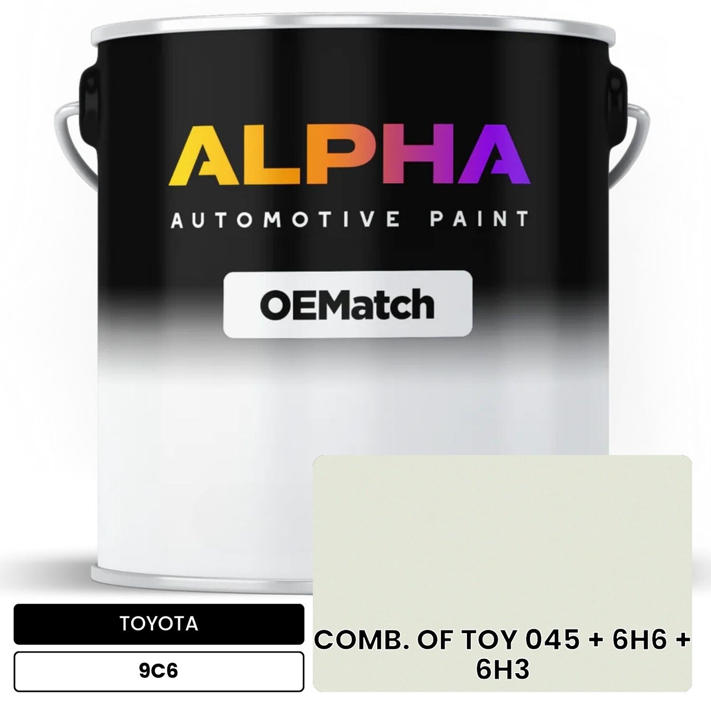 TOYOTA COMB. OF TOY 045 + 6H6 + 6H3 9C6 OEMatch Basecoat