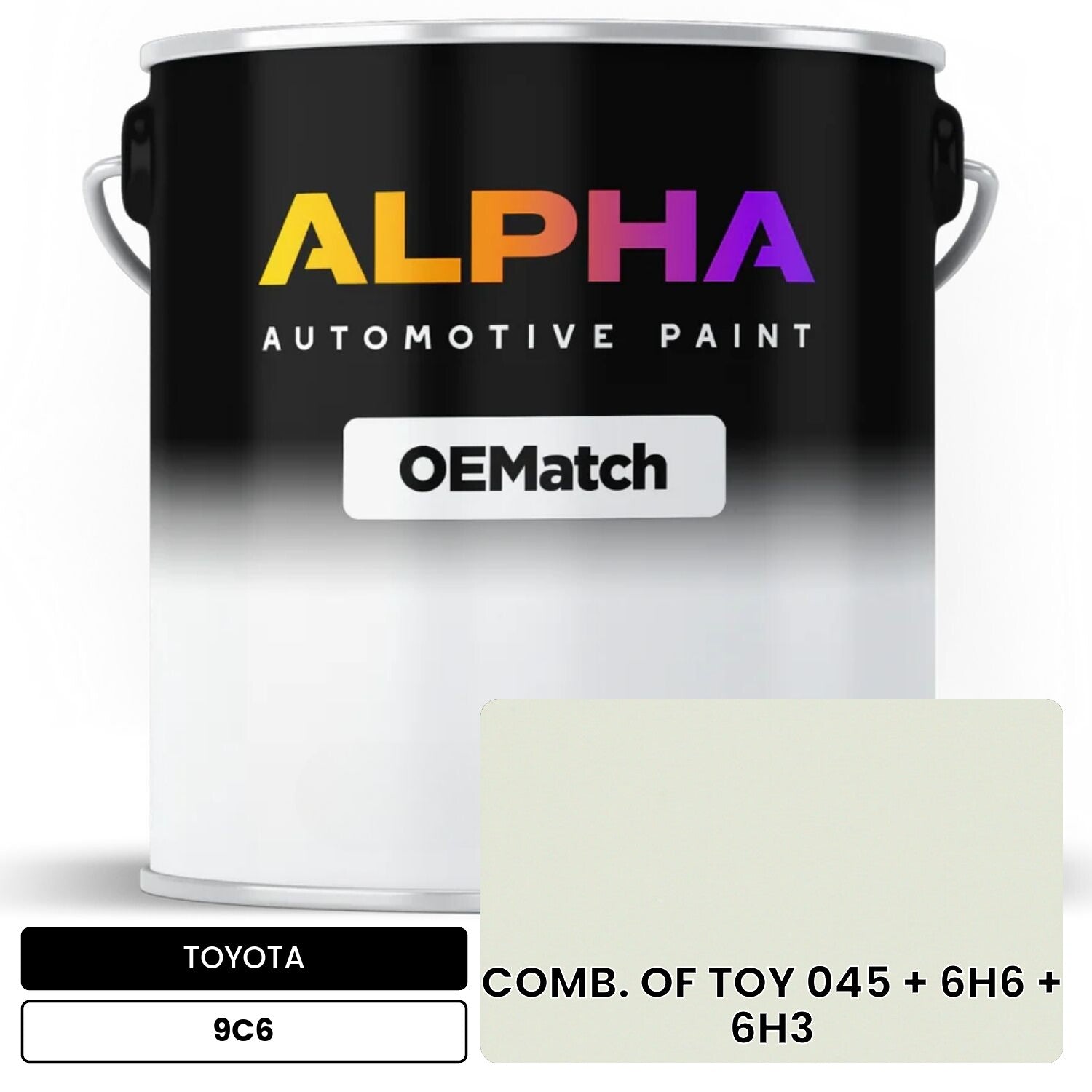TOYOTA COMB. OF TOY 045 + 6H6 + 6H3 9C6 OEMatch Basecoat
