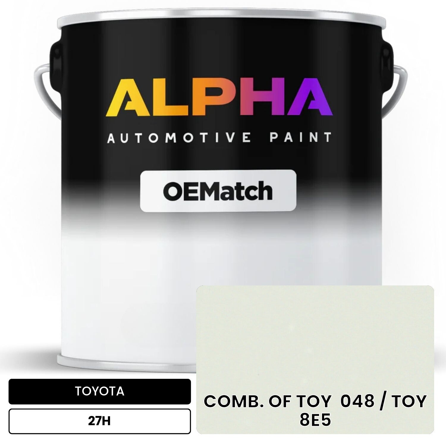 TOYOTA COMB. OF TOY  048 / TOY  8E5 27H OEMatch Basecoat
