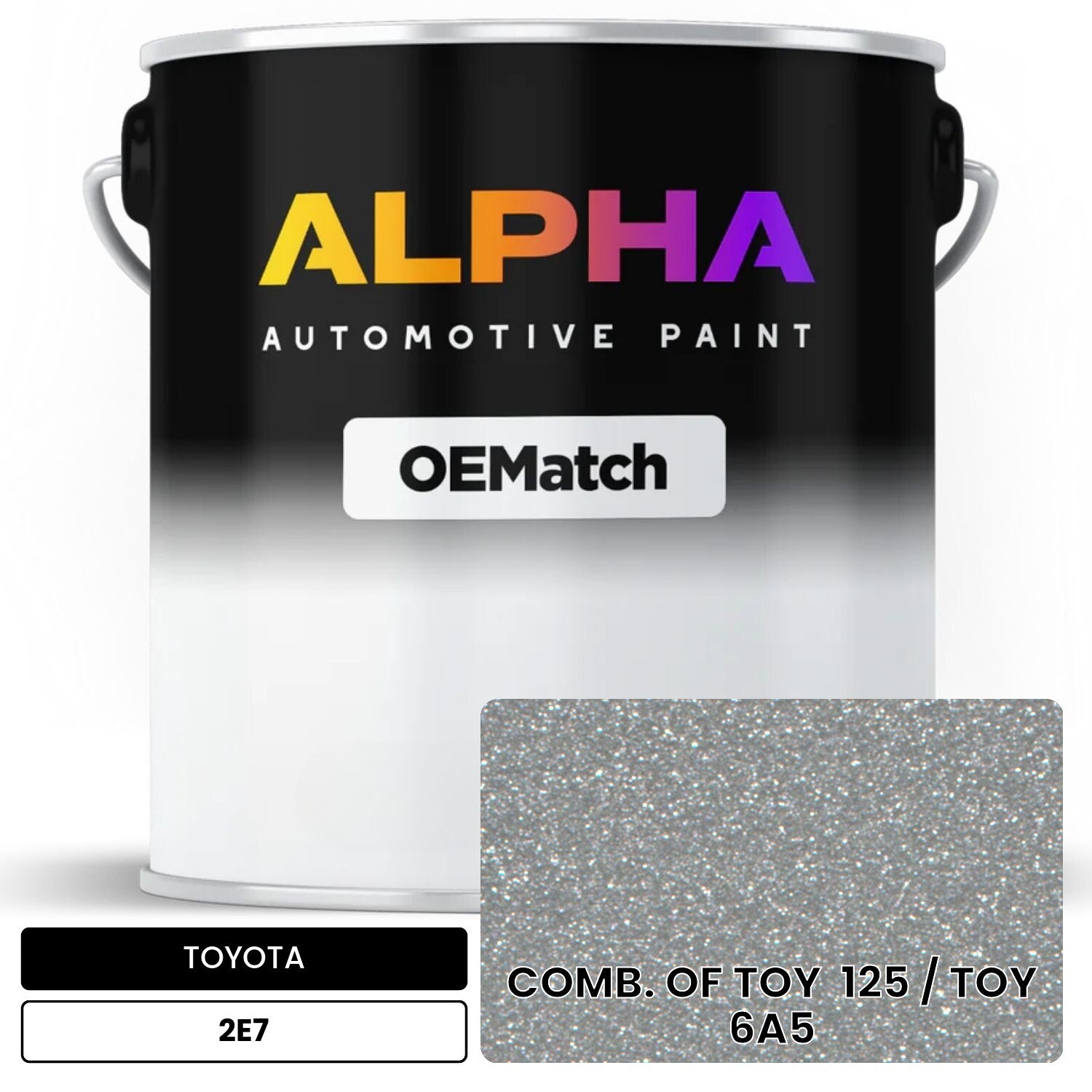 TOYOTA COMB. OF TOY  125 / TOY  6A5 2E7 OEMatch Basecoat