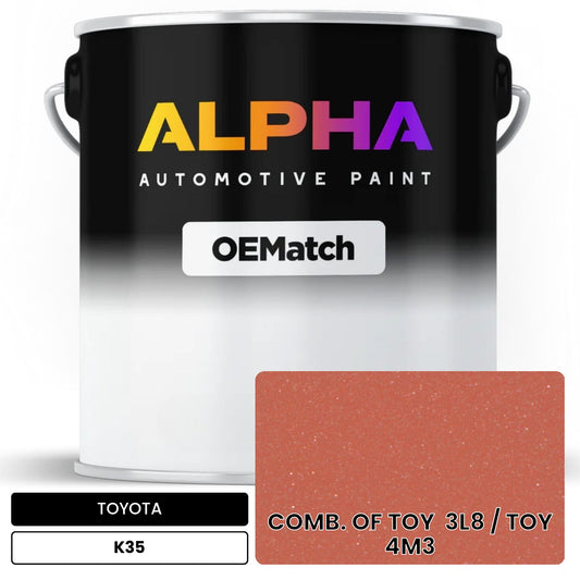 TOYOTA COMB. OF TOY  3L8 / TOY  4M3 K35 OEMatch Basecoat