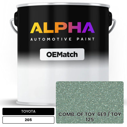 TOYOTA COMB. OF TOY  6E9 / TOY  125 2G5 OEMatch Basecoat