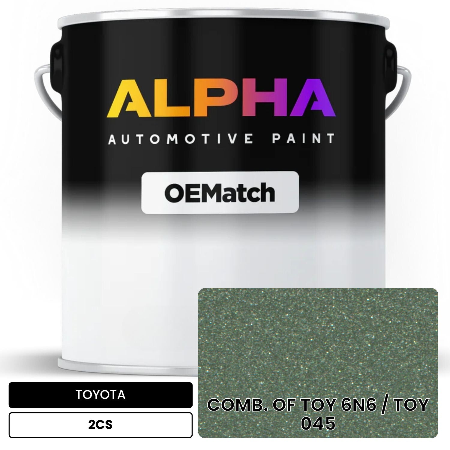 TOYOTA COMB. OF TOY 6N6 / TOY 045 2CS OEMatch Basecoat