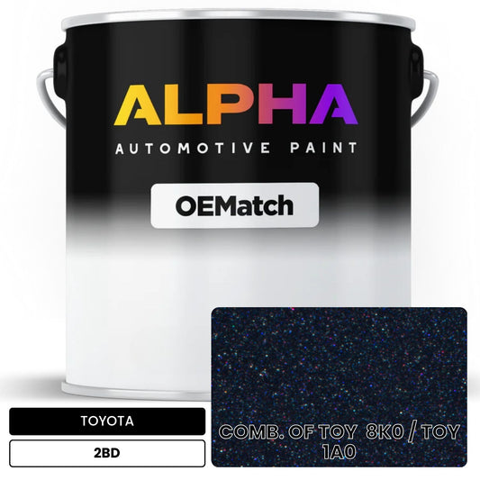 TOYOTA COMB. OF TOY  8K0 / TOY  1A0 2BD OEMatch Basecoat