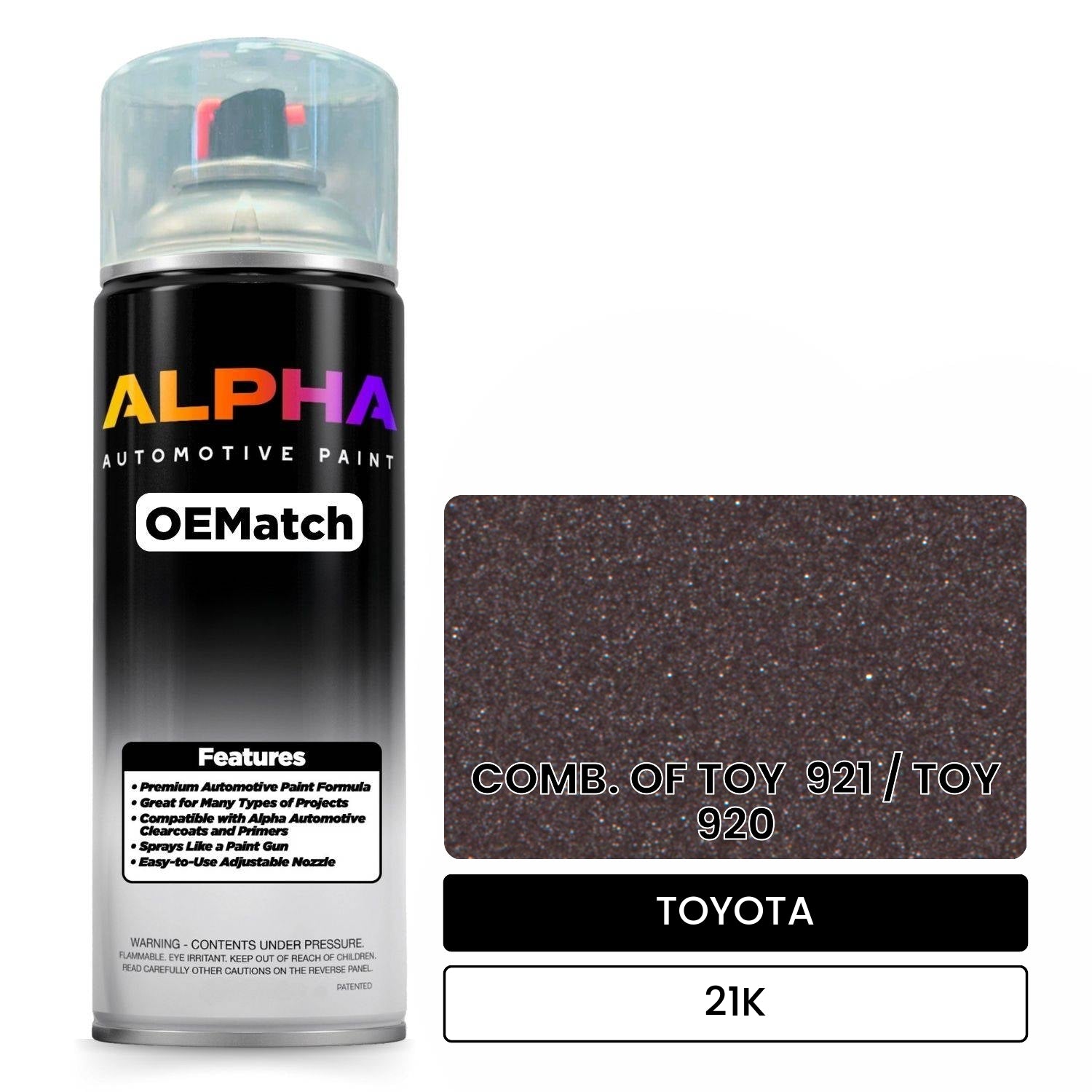 TOYOTA COMB. OF TOY  921 / TOY  920 21K OEMatch Spraycan