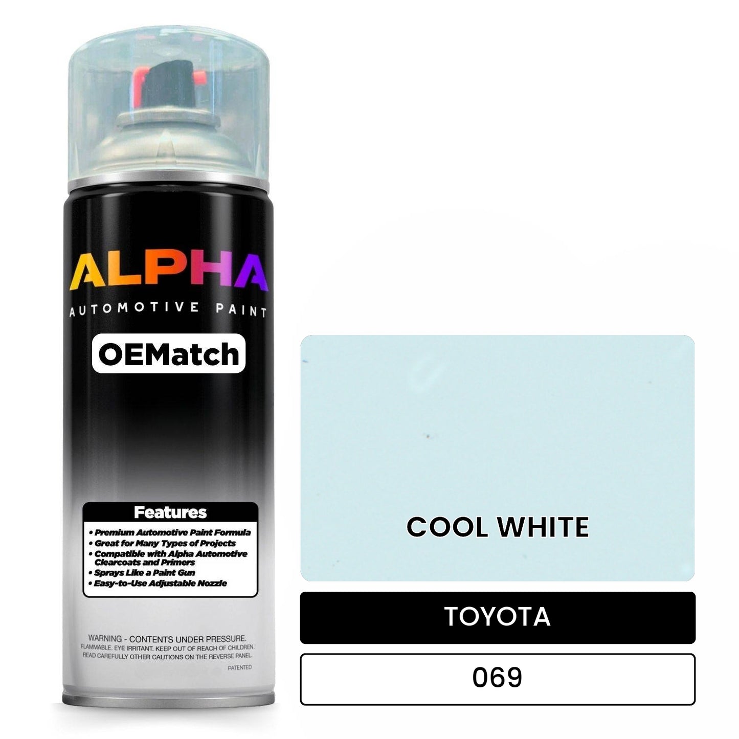 TOYOTA COOL WHITE 069 OEMatch Spraycan