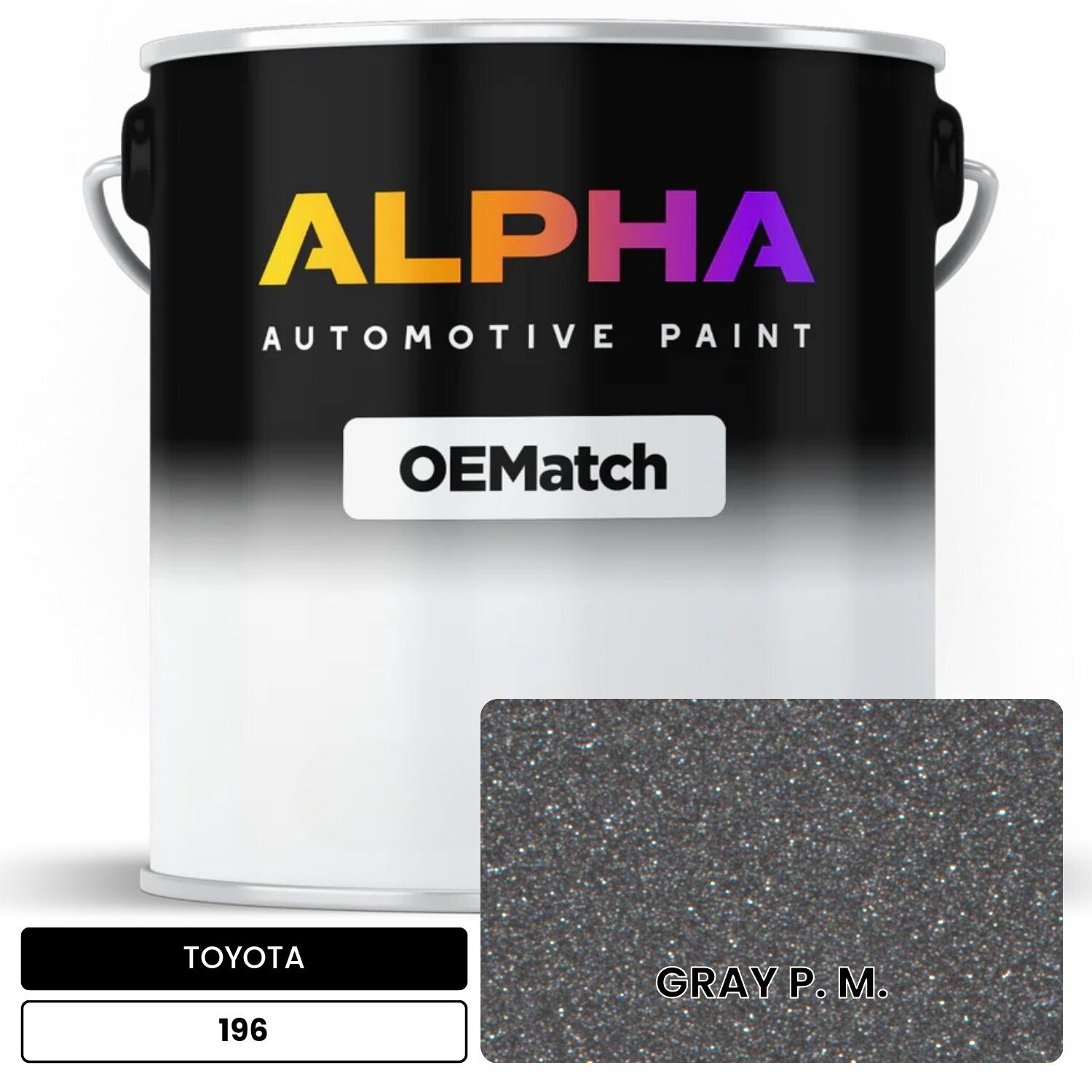 TOYOTA GRAY P. M. 196 OEMatch Basecoat