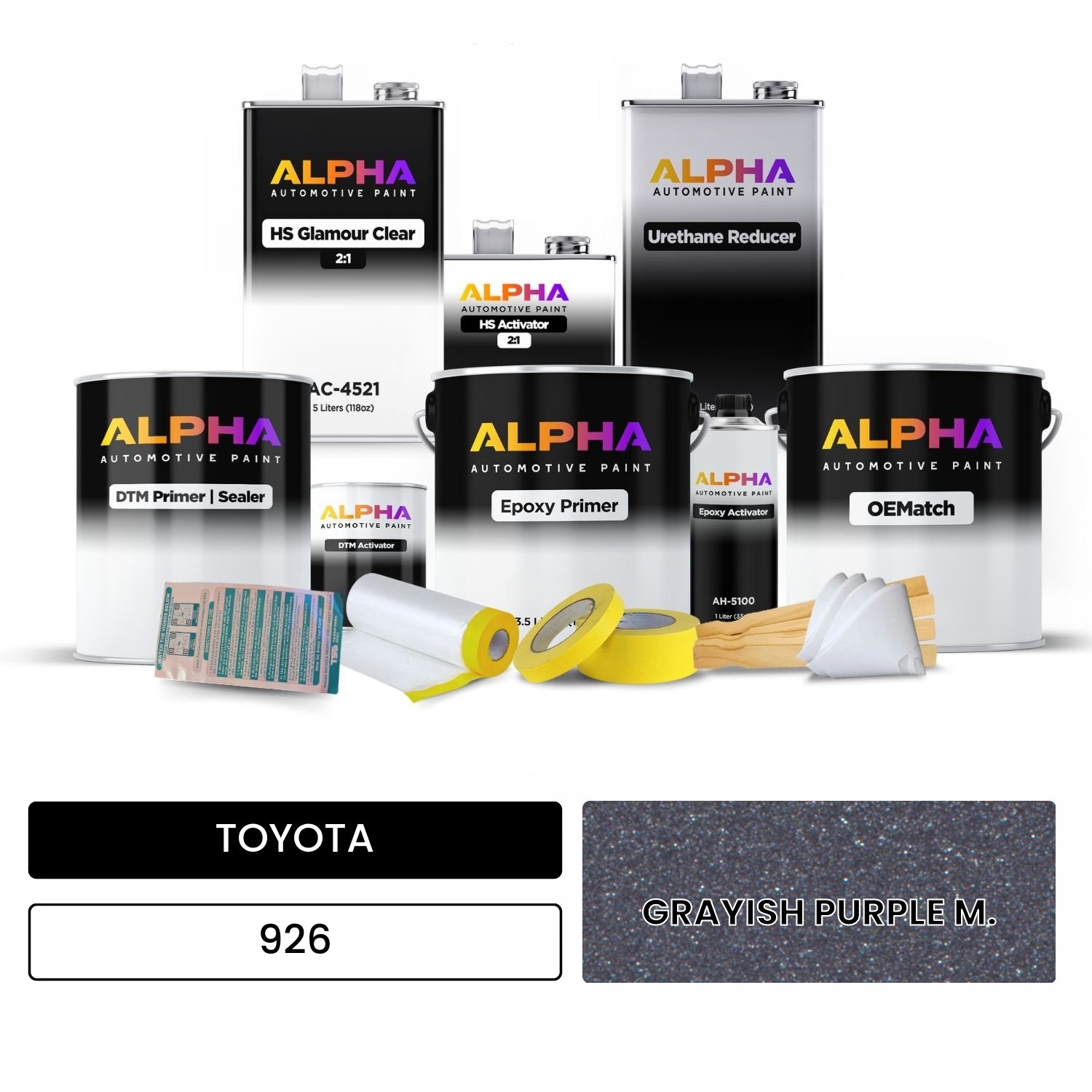TOYOTA GRAYISH PURPLE M. 926 OEMatch Vehicle Paint Kit