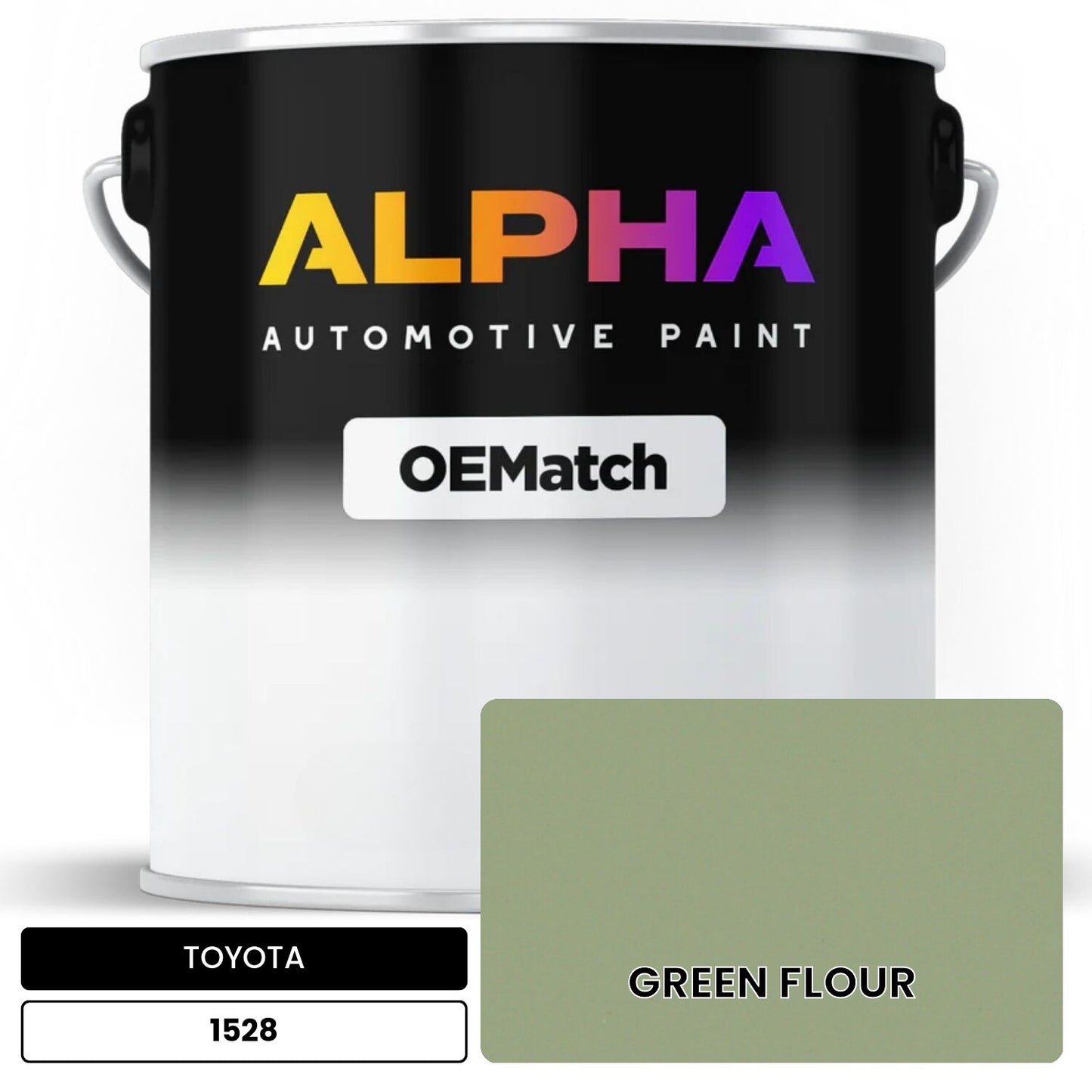 TOYOTA GREEN FLOUR 1528 OEMatch Basecoat
