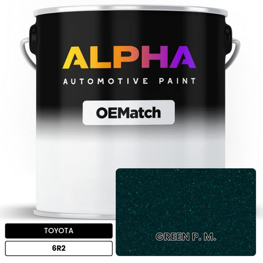 TOYOTA GREEN P. M. 6R2 OEMatch Basecoat