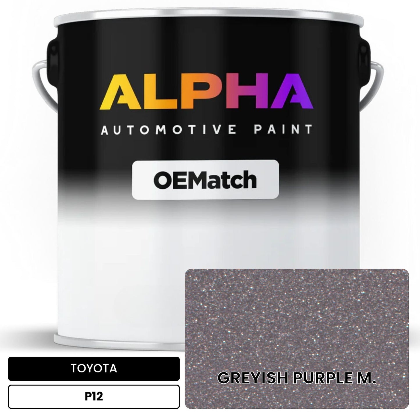 TOYOTA GREYISH PURPLE M. P12 OEMatch Basecoat