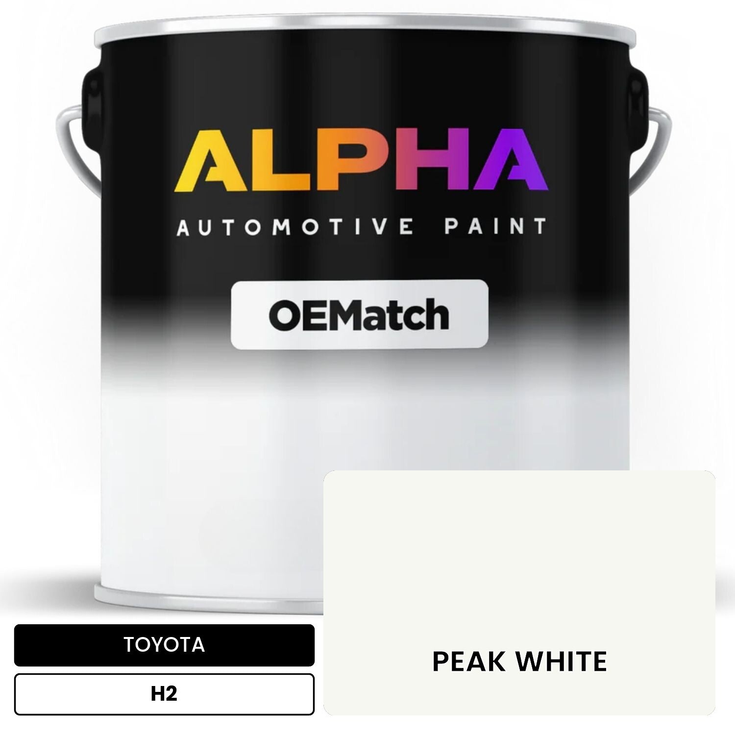 TOYOTA PEAK WHITE H2 OEMatch Basecoat