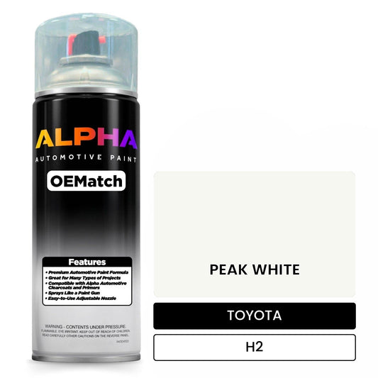 TOYOTA PEAK WHITE H2 OEMatch Spraycan