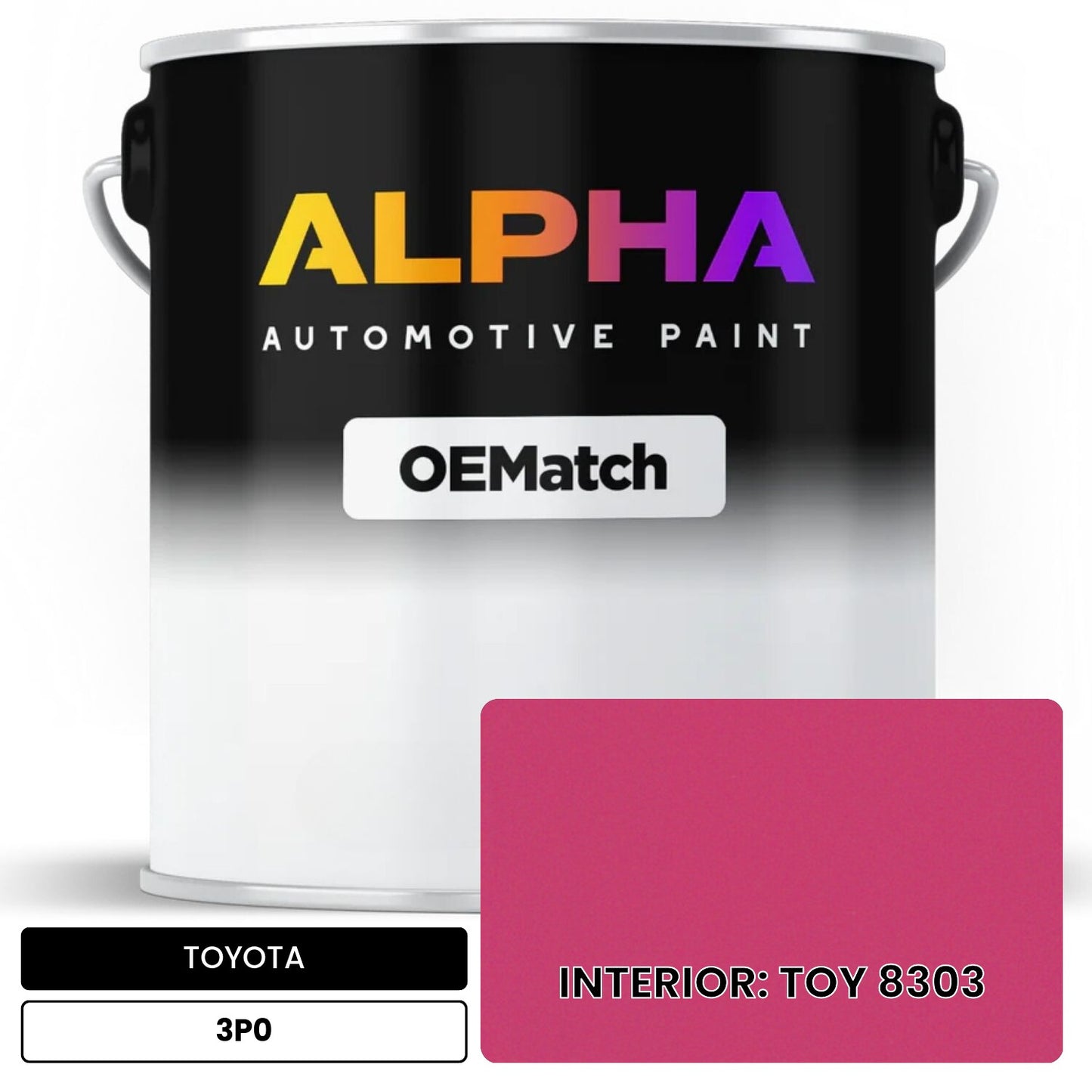 TOYOTA INTERIOR: TOY 8303 3P0 OEMatch Basecoat