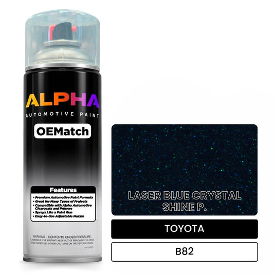 TOYOTA LASER BLUE CRYSTAL SHINE P. B82 OEMatch Spraycan