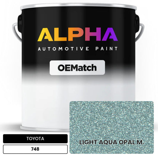 TOYOTA LIGHT AQUA OPAL M. 748 OEMatch Basecoat