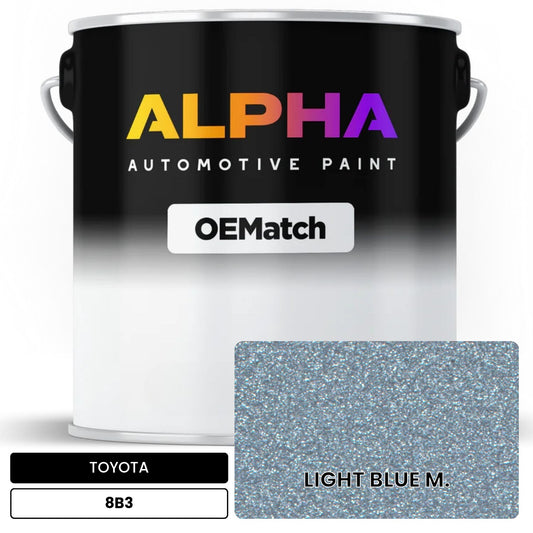 TOYOTA LIGHT BLUE M. 8B3 OEMatch Basecoat