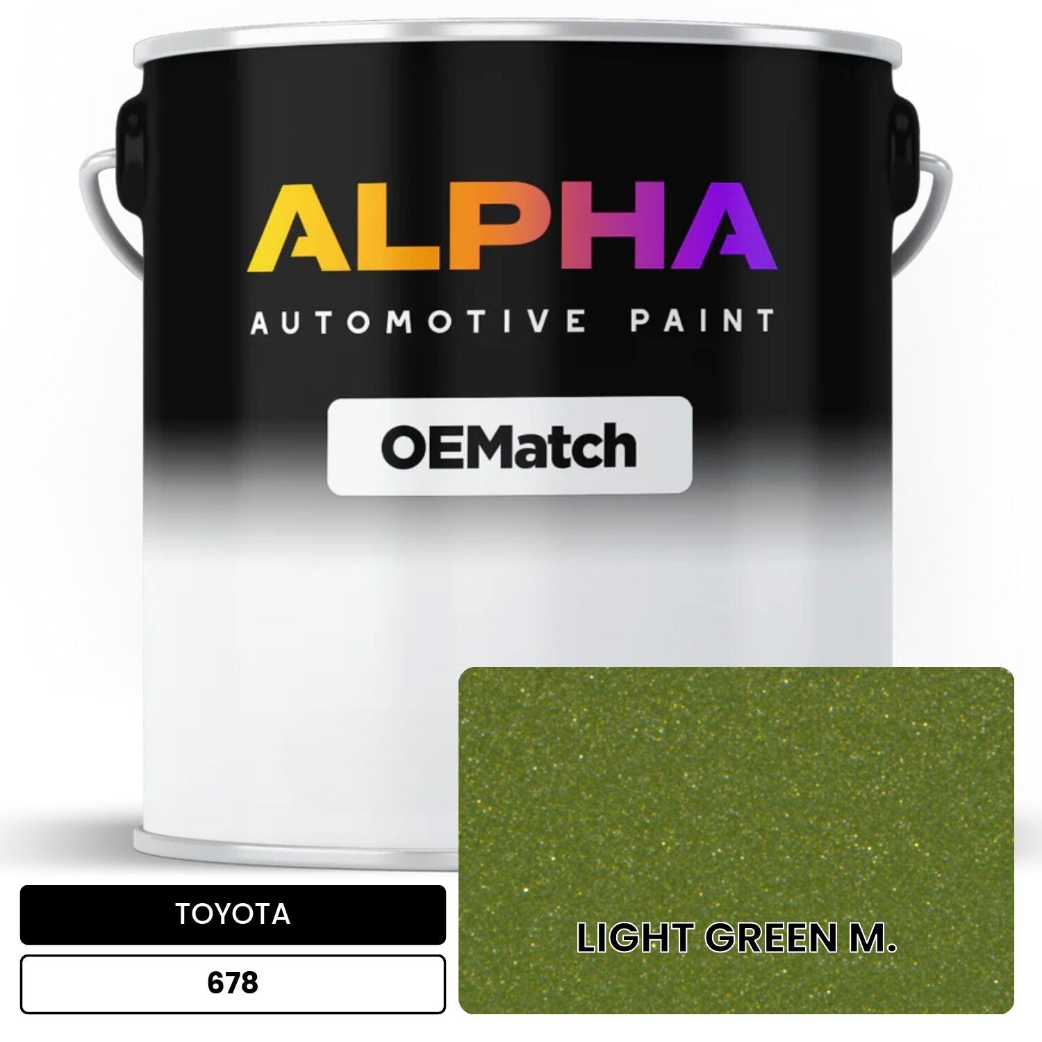 TOYOTA LIGHT GREEN M. 678 OEMatch Basecoat