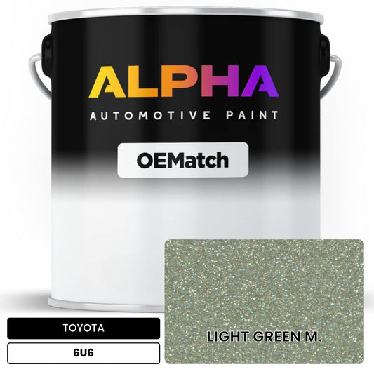 TOYOTA LIGHT GREEN M. 6U6 OEMatch Basecoat