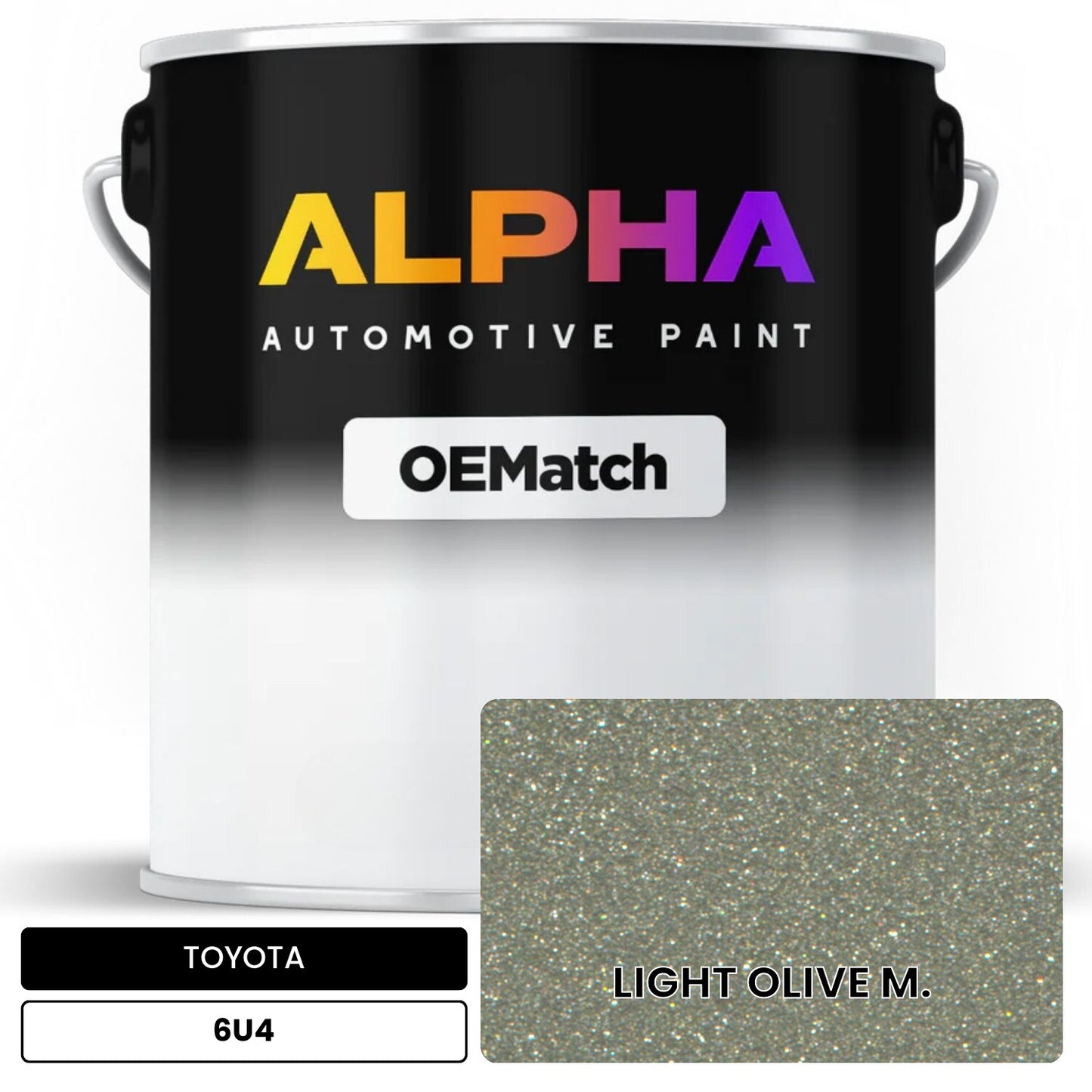 TOYOTA LIGHT OLIVE M. 6U4 OEMatch Basecoat