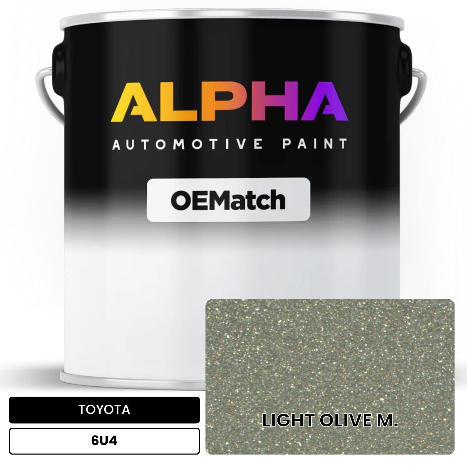 TOYOTA LIGHT OLIVE M. 6U4 OEMatch Basecoat