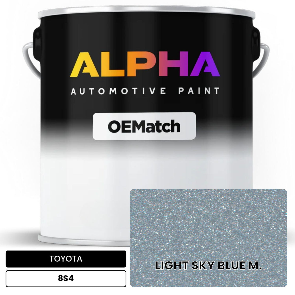 TOYOTA LIGHT SKY BLUE M. 8S4 OEMatch Basecoat