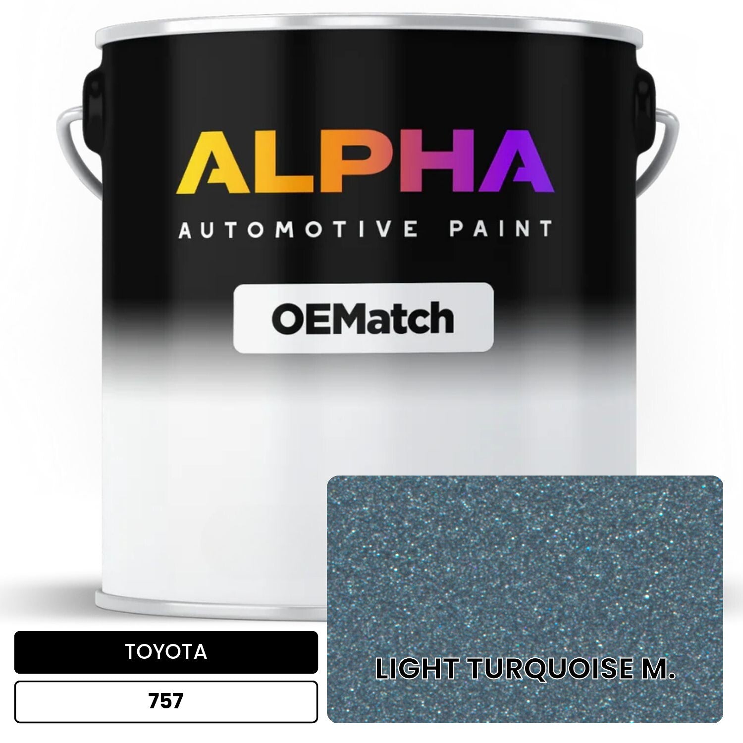 TOYOTA LIGHT TURQUOISE M. 757 OEMatch Basecoat