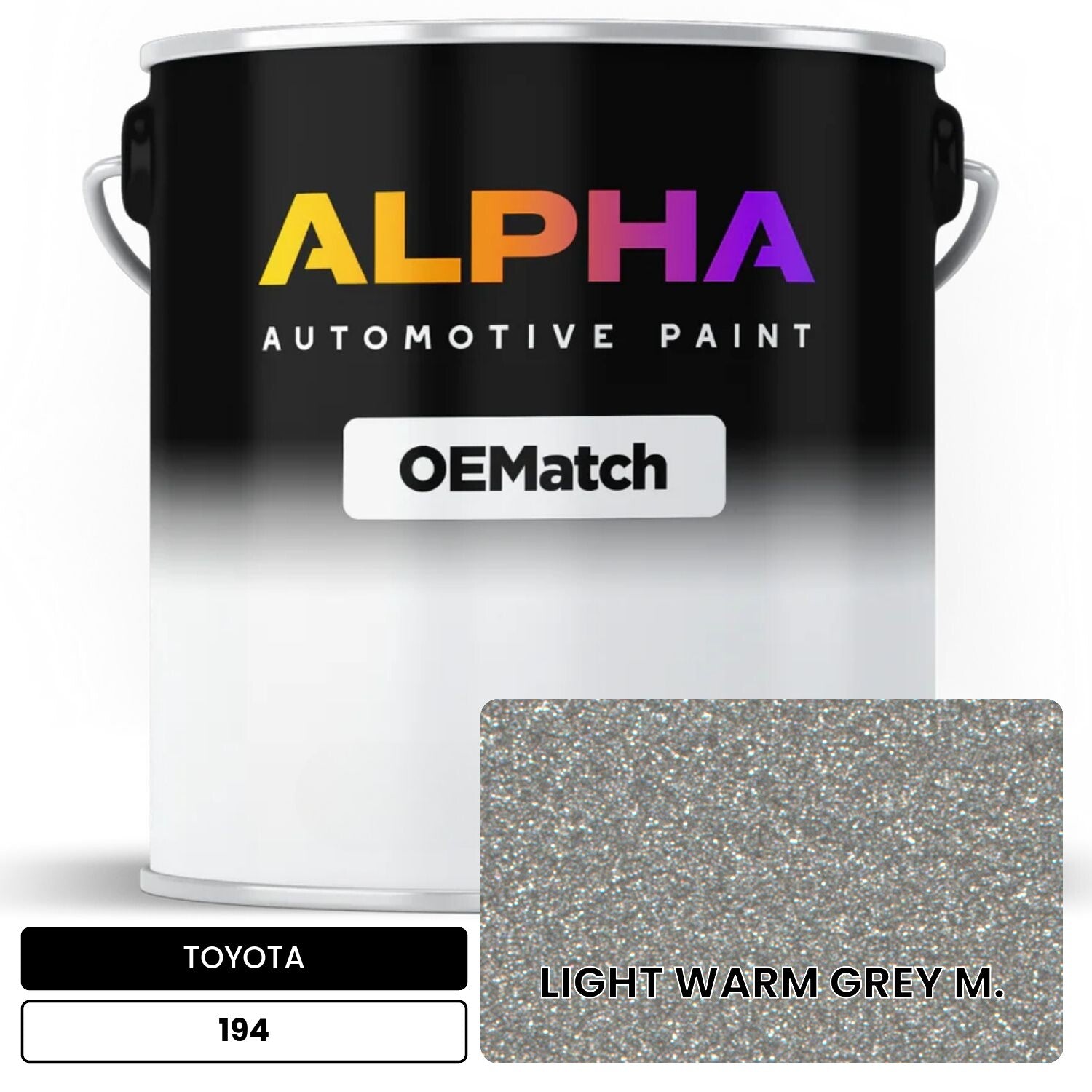 TOYOTA LIGHT WARM GREY M. 194 OEMatch Basecoat