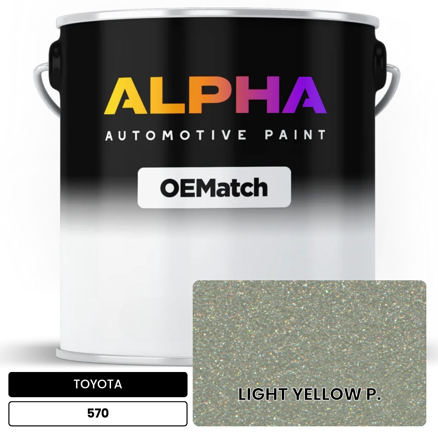 TOYOTA LIGHT YELLOW P. 570 OEMatch Basecoat