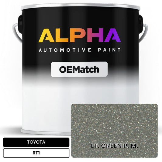 TOYOTA LT. GREEN P. M. 6T1 OEMatch Basecoat