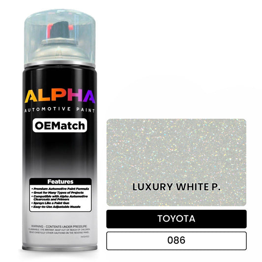 TOYOTA LUXURY WHITE P. 086 OEMatch Spraycan