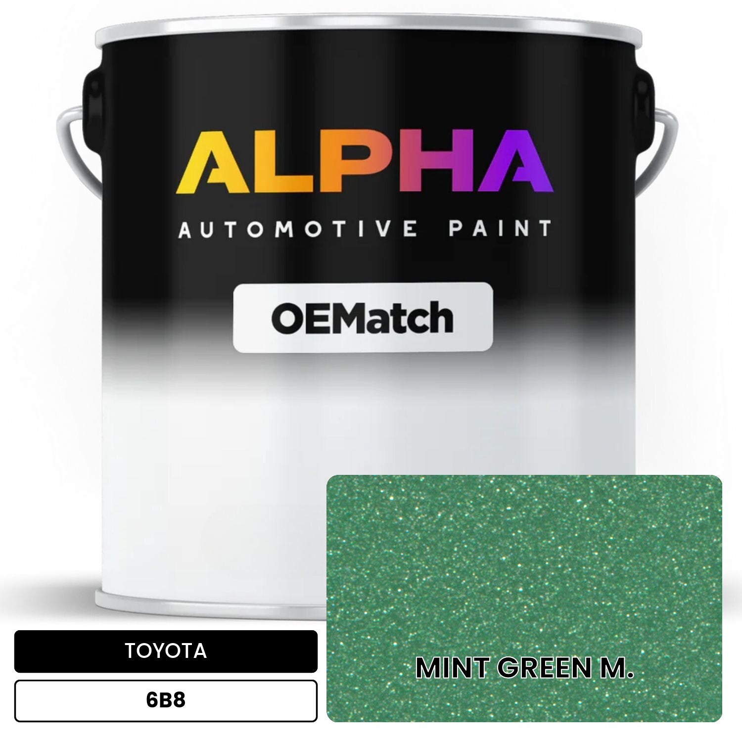TOYOTA MINT GREEN M. 6B8 OEMatch Basecoat