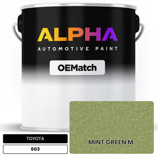 TOYOTA MINT GREEN M. 6G3 OEMatch Basecoat