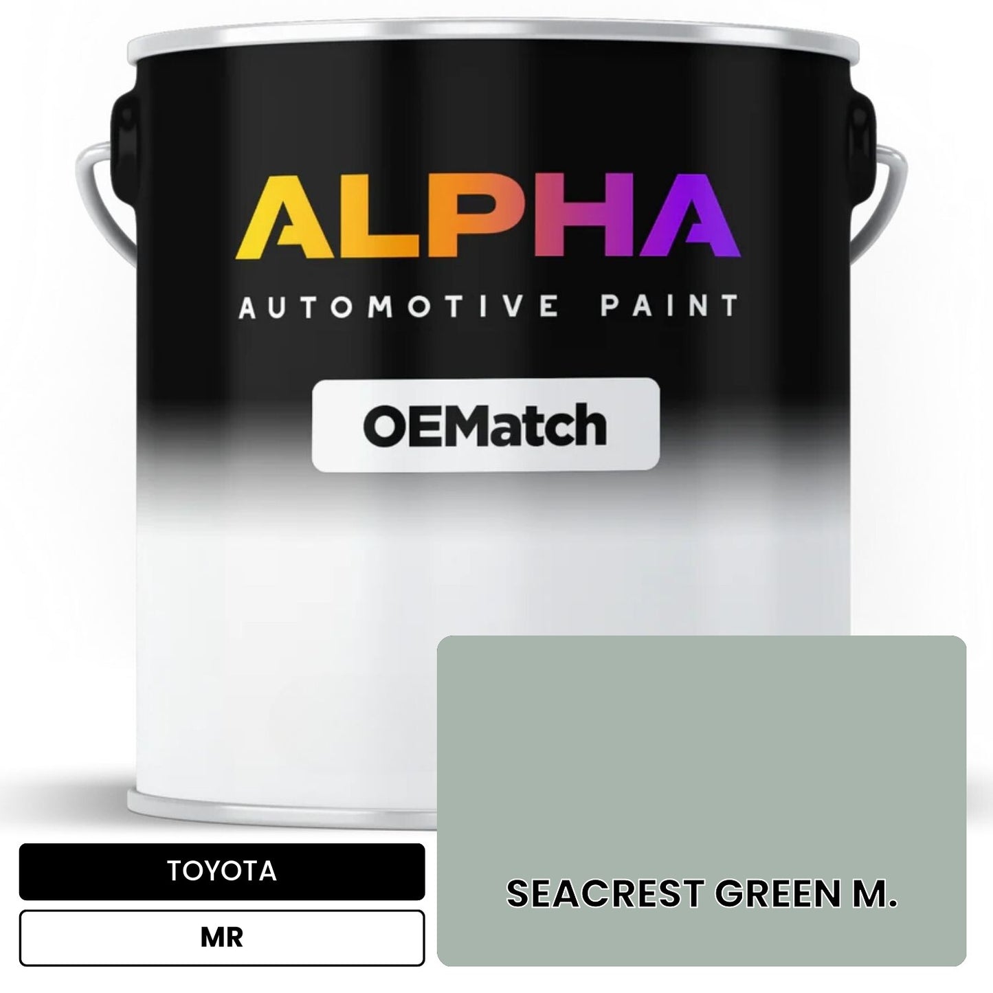 TOYOTA SEACREST GREEN M. MR OEMatch Basecoat